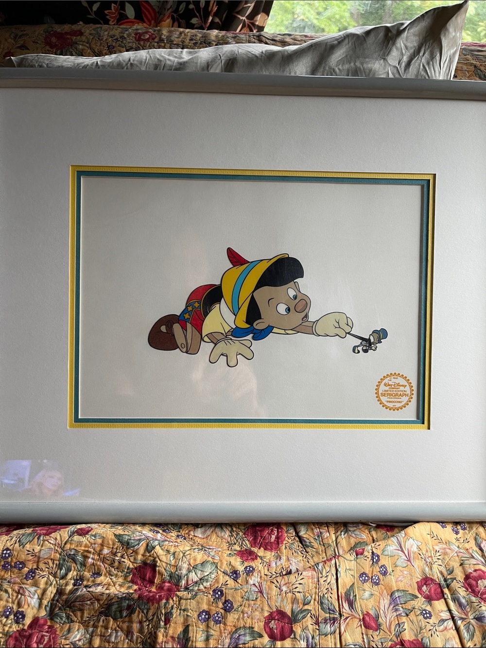 Disney Pinocchio Wall Art in Yellow, Blue, Red and Brown